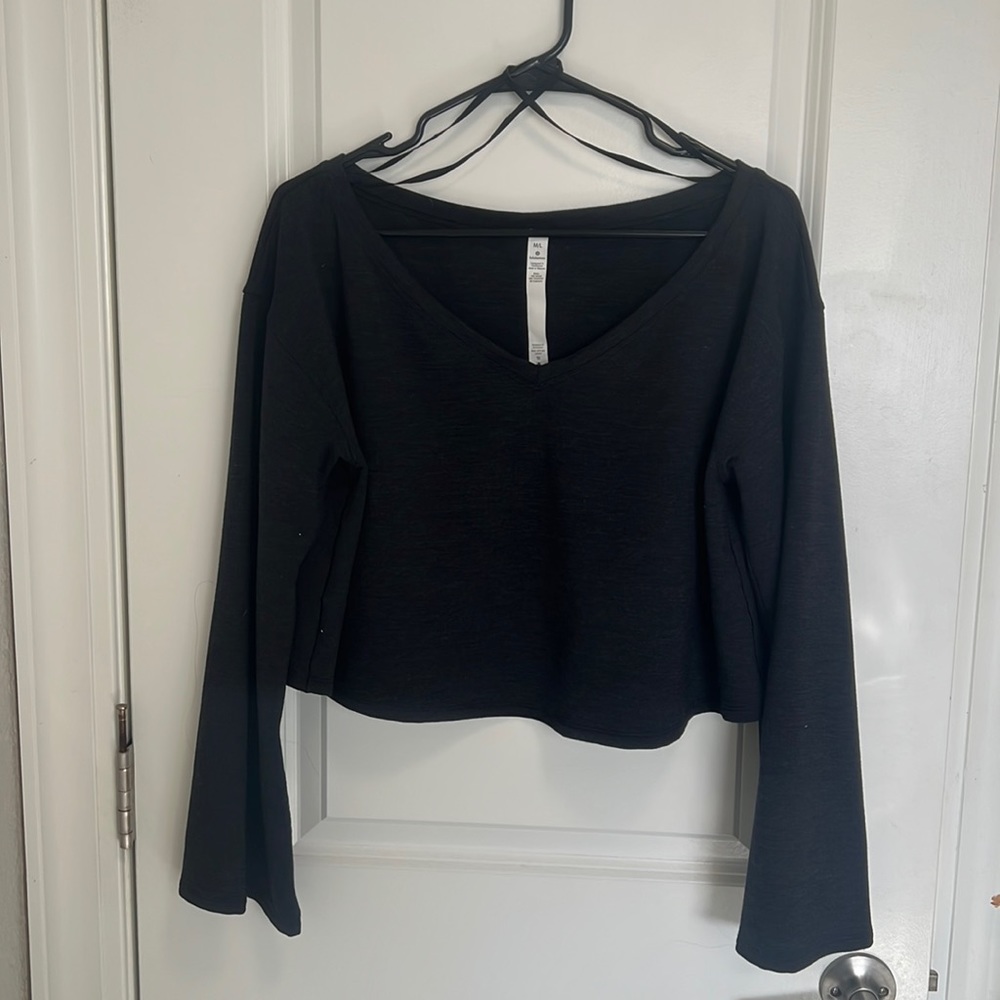 Lululemon cropped flare sweater